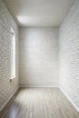 High resolution white brick room Royalty Free Stock Photo