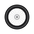 High Rim Wheel Road Bike with Disc Brake vector