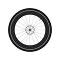 High Rim Wheel Road Bike with Disc Brake vector