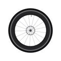 High Rim Wheel Road Bike with Disc Brake vector