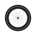 High Rim Wheel Road Bike vector