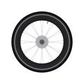 High Rim Wheel Road Bike vector