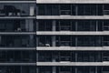High rise building balconies and windows Royalty Free Stock Photo