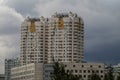 High-rise building in the capital of Russia - Moscow. Royalty Free Stock Photo