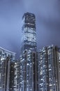 High rise building in Hong Kong city Royalty Free Stock Photo