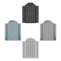 High-rise building, skyscraper,Realtor single icon in cartoon,black style vector symbol stock illustration web. Royalty Free Stock Photo