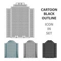 High-rise building, skyscraper,Realtor single icon in cartoon style vector symbol stock illustration web.