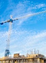 High-rise building under construction Royalty Free Stock Photo