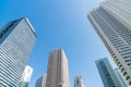 High-rise buildings and blue sky - Shinjuku, Tokyo Royalty Free Stock Photo