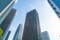 High-rise buildings and blue sky - Shinjuku, Tokyo Royalty Free Stock Photo