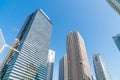 High-rise buildings and blue sky - Shinjuku, Tokyo Royalty Free Stock Photo