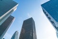 High-rise buildings and blue sky - Shinjuku, Tokyo Royalty Free Stock Photo