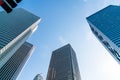 High-rise buildings and blue sky - Shinjuku, Tokyo Royalty Free Stock Photo