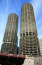 The high-rise buildings in Chicago