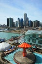 The high-rise buildings in Chicago Royalty Free Stock Photo