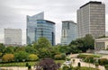 High-rise buildings on cloudy day in Brussels Royalty Free Stock Photo