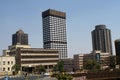 High rise buildings in downtown Johannesburg Royalty Free Stock Photo