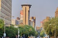 High rise buildings in downtown Johannesburg Royalty Free Stock Photo