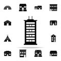 high-rise buildings icon. house icons universal set for web and mobile Royalty Free Stock Photo