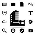 high-rise buildings icon. web icons universal set for web and mobile Royalty Free Stock Photo