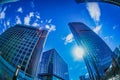 High -rise buildings in Shiodome, Tokyo Royalty Free Stock Photo