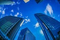 High -rise buildings in Shiodome, Tokyo Royalty Free Stock Photo