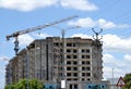 Building Construction Site and Crane