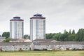 High rise council flat in deprived poor housing estate in Glasgow