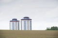 High rise council flat in deprived poor housing estate in Glasgow