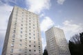 High rise council flat in deprived poor housing estate in Glasgow