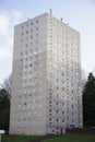 High rise council flat in deprived poor housing estate in Glasgow