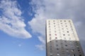 High rise council flat in deprived poor housing estate in Port Glasgow, Inverclyde