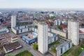 High rise council flats in Glasgow city