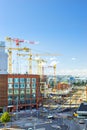 High-rise cranes working in building, Helsinki