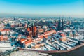 High-Rise Historic Buildings In The City Of Wroclaw, Poland Panoramic View