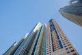 High rise and modern buildings in Dubai Marina, UAE. Royalty Free Stock Photo