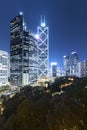 High rise modern office buiding in Hong Kong Royalty Free Stock Photo