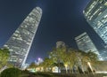 High rise office building in downtown of Hong Kong city Royalty Free Stock Photo