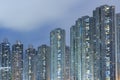 High rise residential buiilding in Hong Kong city