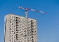 A high-rise residential building is being built Royalty Free Stock Photo