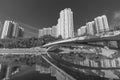 High rise residential building in Hong Kong city Royalty Free Stock Photo