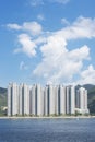 High rise residential building in Hong Kong city Royalty Free Stock Photo