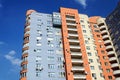 High-rise residential building, view from below Royalty Free Stock Photo