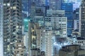 High rise residential buildings in Hong Kong city Royalty Free Stock Photo