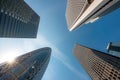 High-rise skyscraper business office buildings and blue sky at Shinjuku business district in Tokyo, Japan. Asia tourism, modern Royalty Free Stock Photo