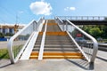 High-rise staircase, transition to the other side of the highway Royalty Free Stock Photo