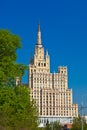 Stalin`s famous skyscraper on Kudrinskaya Square - Moscow Russia