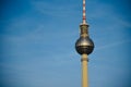 High rise tower of Berlin television center Germany