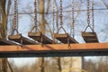 High-rise transition on chains on the Playground