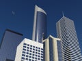 A high rise vista of a modern city